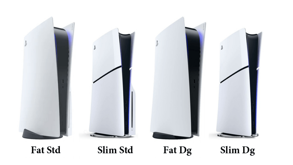 مقایسه‌ی پلی استیشن 5 فت و اسلیم