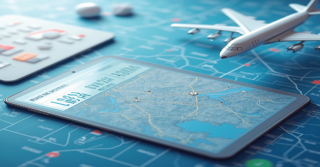 اپلیکیشنRoad & Air Distance Calculator