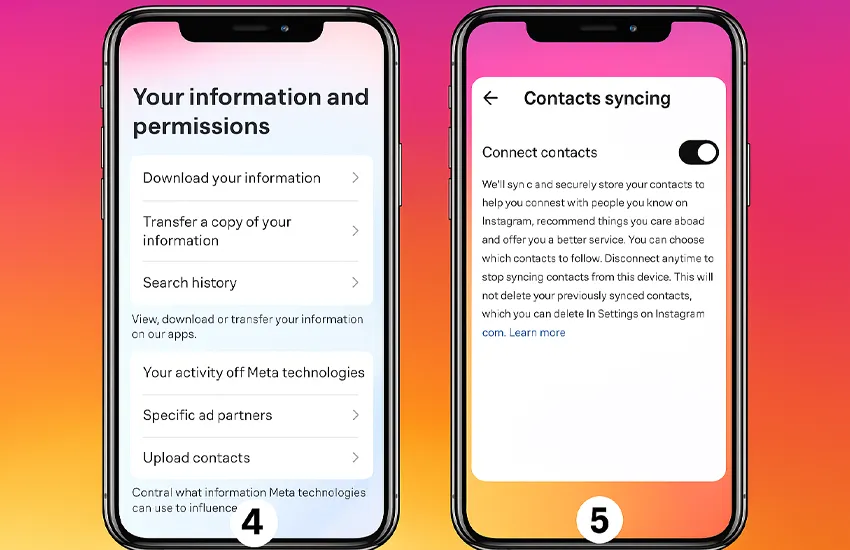 مراحل پیدا کردن اکانت اینستاگرام با شماره تلفن در نسخه جدید (اندروید) 1