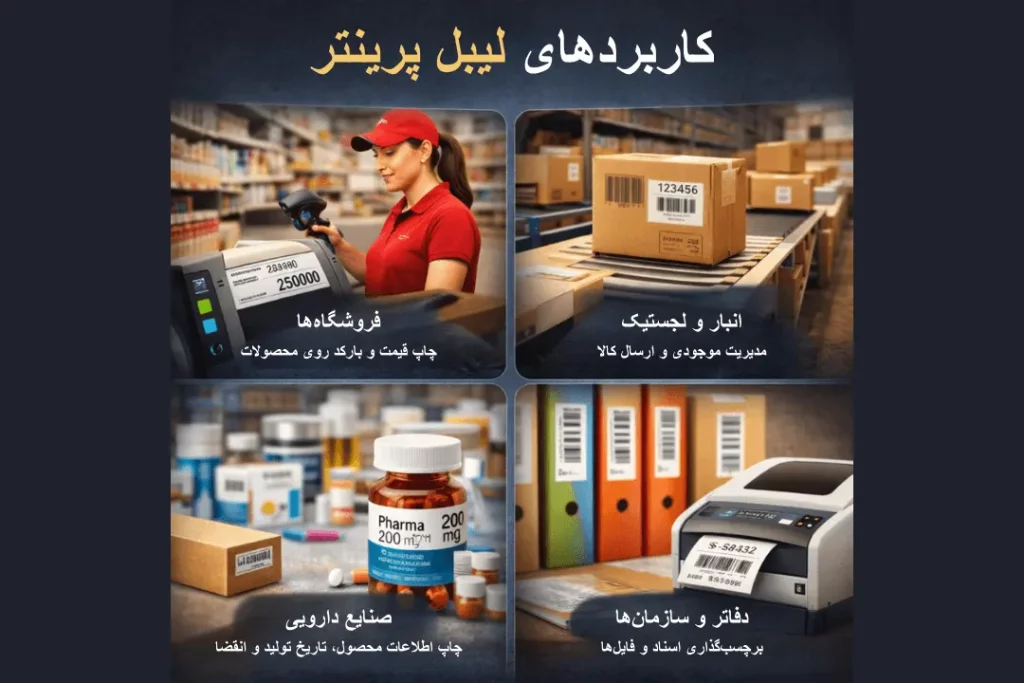 کاربردهای لیبل پرینتر